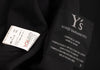 YOHJI YAMAMOTO JAPAN. Y's Wool Black Gabardine Buttonless Jacket