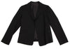 YOHJI YAMAMOTO JAPAN. Y's Wool Black Gabardine Buttonless Jacket