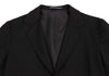 YOHJI YAMAMOTO JAPAN. Y's Wool Black Gabardine Buttonless Jacket