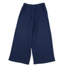 COMME des GARCONS JAPAN. TRICOT. Navy Triacetate Blend Super Wide Pants