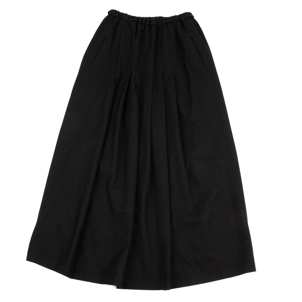 pour deux JAPAN. Waist Switching Wool Black Skirt