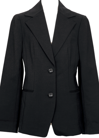 Jil Sander Black Wool Buttoned Long Sleeved Collared Shirt Dress