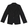 ISSEY MIYAKE JAPAN. EPOCA. Black Nylon Wool Stretch Jacket