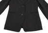 ISSEY MIYAKE JAPAN. EPOCA. Black Nylon Wool Stretch Jacket