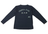 45rpm JAPAN. 45R NEW. NWOT. Indigo Dyed Logo Printed Long Sleeve Shirt