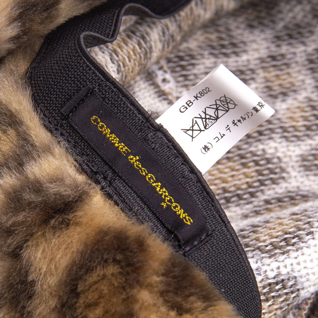 COMME des GARCONS JAPAN. Vintage Leopard Fur Fleece Hat