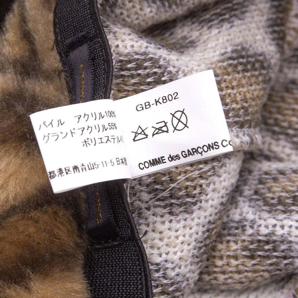 COMME des GARCONS JAPAN. Vintage Leopard Fur Fleece Hat
