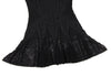 HIROKO KOSHINO JAPAN. HIROKO BIS. Black Jacquard Mesh Flare Dress