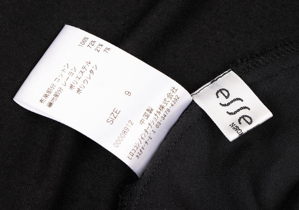 HIROKO KOSHINO JAPAN. HIROKO BIS. eSSeNtieL Black Cosage Design Shirt