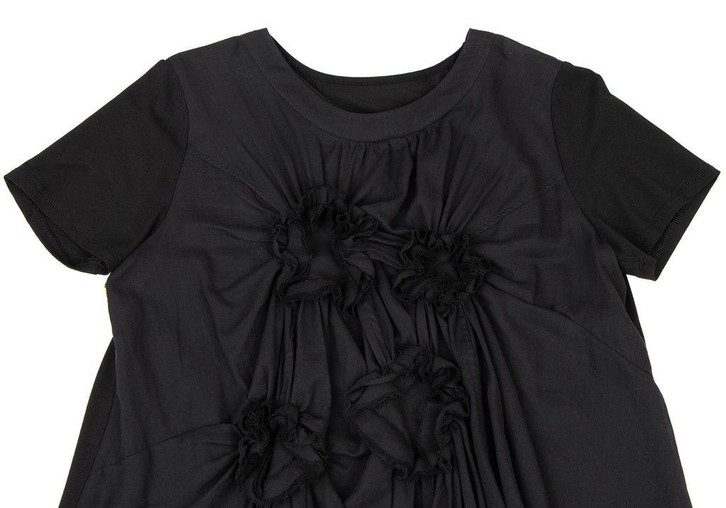 HIROKO KOSHINO JAPAN. HIROKO BIS. eSSeNtieL Black Cosage Design Shirt