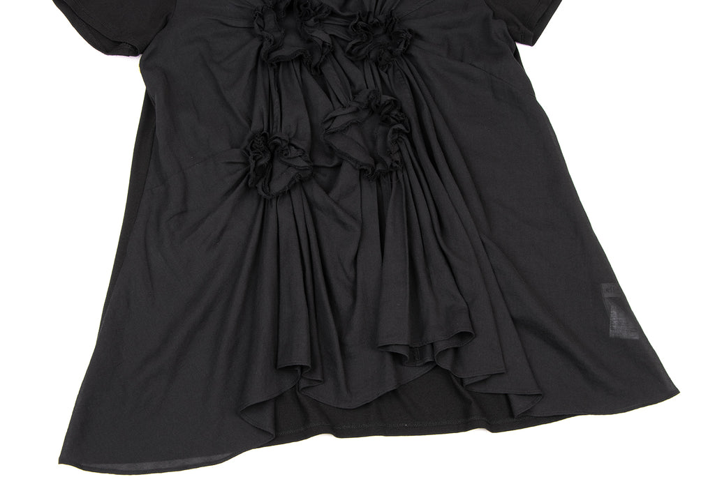 HIROKO KOSHINO JAPAN. HIROKO BIS. eSSeNtieL Black Cosage Design Shirt