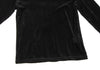 HIROKO KOSHINO HIROKO BIS eSSeNtieL Black Mesh Switching Velor T Shirt