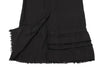 COMME des GARCONS JAPAN. TRICOT. Black Dyed Switching Skirt