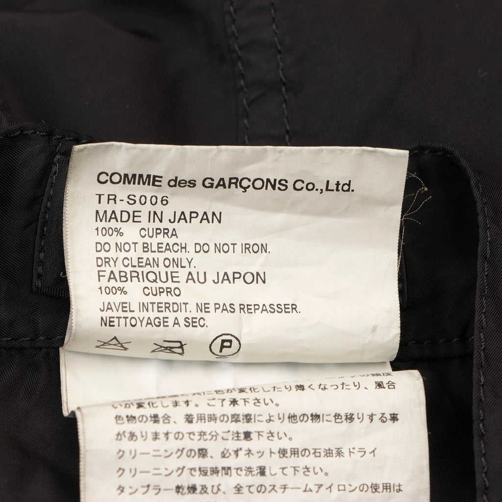 COMME des GARCONS JAPAN. TRICOT. Black Dyed Switching Skirt