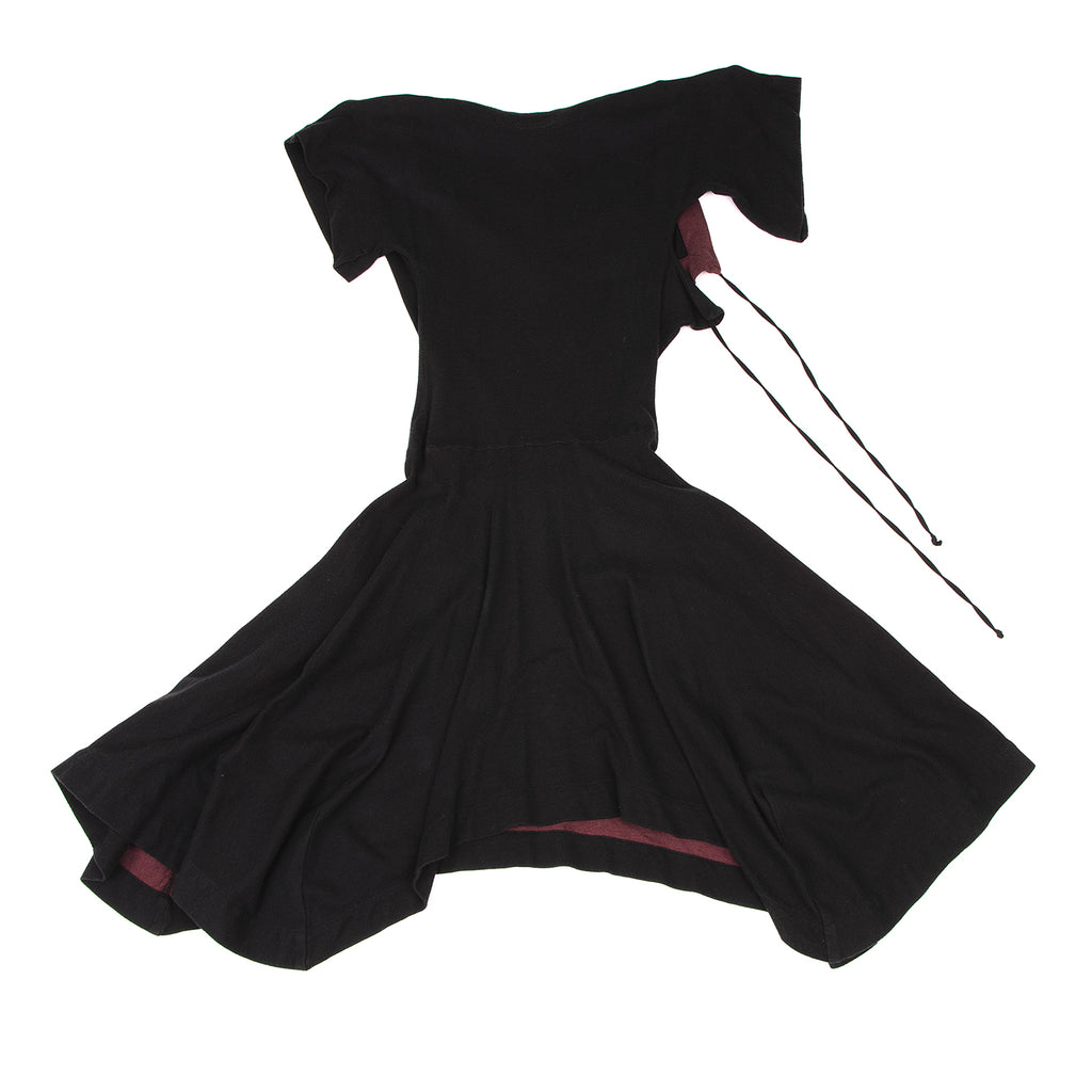 Vivienne Westwood London UK. Red Label. Black, Bordeaux Sailor Collar Bicolor Dress