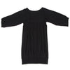 A/T ATSURO TAYAMA JAPAN. Black Frill Tuck Knit Dress