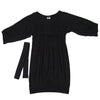 A/T ATSURO TAYAMA JAPAN. Black Frill Tuck Knit Dress
