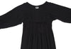 A/T ATSURO TAYAMA JAPAN. Black Frill Tuck Knit Dress
