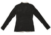 Jean Paul GAULTIER PARIS. FEMME Black Pin Dot Printed Silk Jacket