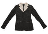 Jean Paul GAULTIER PARIS. FEMME Black Pin Dot Printed Silk Jacket