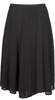 SONIA RYKIEL PARIS. Black Triacetate Blend Pintuck Switching Skirt