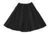 SONIA RYKIEL PARIS. Black Triacetate Blend Pintuck Switching Skirt