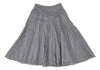 Sybilla,Jocomomola MADRID. Grey Cotton Lace Flare Skirt