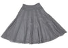 Sybilla,Jocomomola MADRID. Grey Cotton Lace Flare Skirt