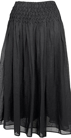 COMME des GARCONS JAPAN. TRICOT. Black Dyed Switching Skirt