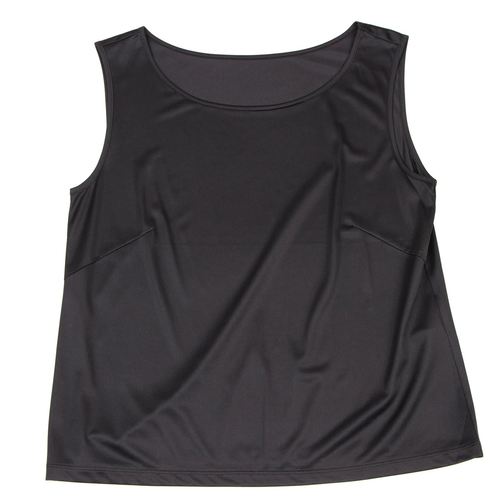 HIROKO KOSHINO  HIROKO BIS JAPAN. Black Mesh Front Crepe Design Shirt