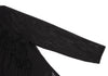 HIROKO KOSHINO  HIROKO BIS JAPAN. Black Mesh Front Crepe Design Shirt