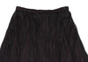 HIROKO KOSHINO Japan. HIROKO BIS. Black/Burgundy Layer Switching Wrinkle Skirt