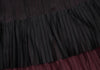 HIROKO KOSHINO Japan. HIROKO BIS. Black/Burgundy Layer Switching Wrinkle Skirt