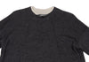 HIROKO KOSHINO  HIROKO BIS JAPAN. Charcoal Color Wool Blended Switching Knit Sweater