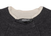 HIROKO KOSHINO  HIROKO BIS JAPAN. Charcoal Color Wool Blended Switching Knit Sweater