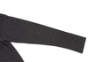 HIROKO KOSHINO  HIROKO BIS JAPAN. Charcoal Color Wool Blended Switching Knit Sweater