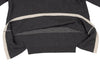 HIROKO KOSHINO  HIROKO BIS JAPAN. Charcoal Color Wool Blended Switching Knit Sweater