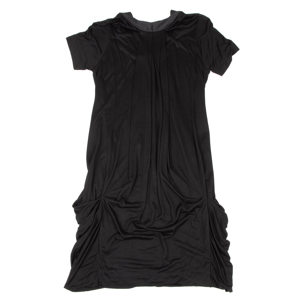 HIROKO KOSHINO. HIROKO BIS Black Rayon V-Neck Tunic