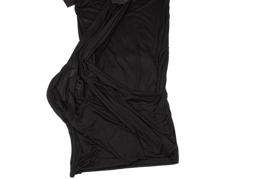 HIROKO KOSHINO. HIROKO BIS Black Rayon V-Neck Tunic