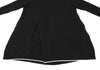YOHJI YAMAMOTO JAPAN. Y's Black Wool Blend Sleeve Lining Dot Knit Dress