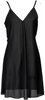 Jean-Paul GAULTIER PARIS. FEMME Black Semi Sheer Camisole Tunic / Mini Dress