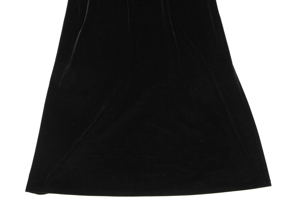 HIROKO KOSHINO. HIROKO BIS. Black Velor Sleeveless Dress