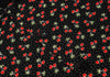 COMME des GARCONS JAPAN. TRICOT. Cherry Printed Black Wool Shirt