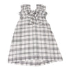 COMME des GARCONS JAPAN. TRICOT. Back Ribbon Frill White,Black Checker Dress