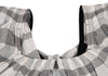 COMME des GARCONS JAPAN. TRICOT. Back Ribbon Frill White,Black Checker Dress