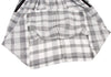 COMME des GARCONS JAPAN. TRICOT. Back Ribbon Frill White,Black Checker Dress