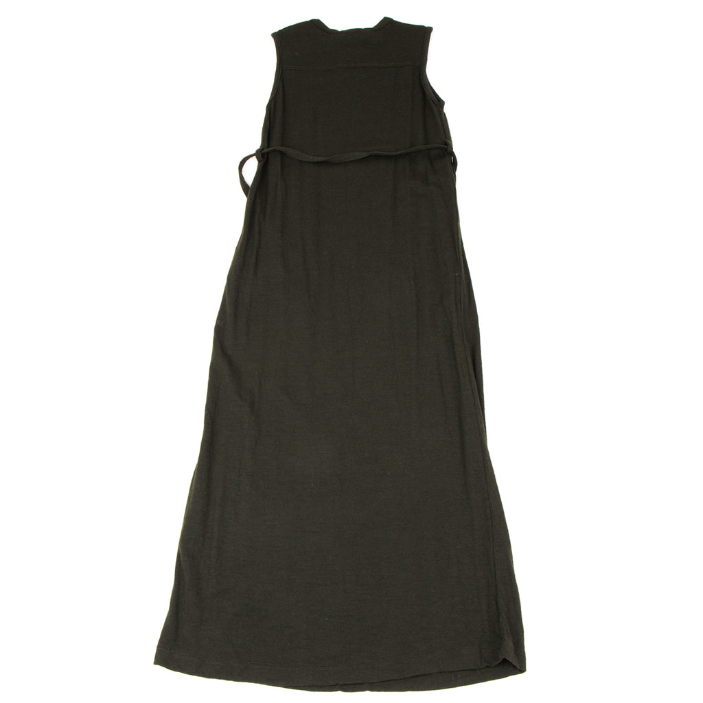 A/T(ATSURO TAYAMA)  JAPAN. Forest Green Wool Sleeveless Long Dress