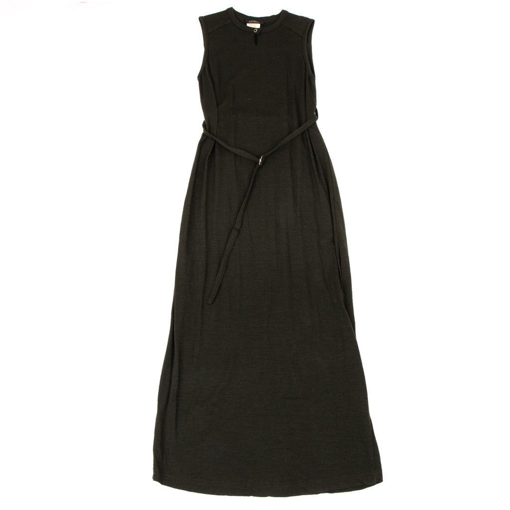 A/T(ATSURO TAYAMA)  JAPAN. Forest Green Wool Sleeveless Long Dress