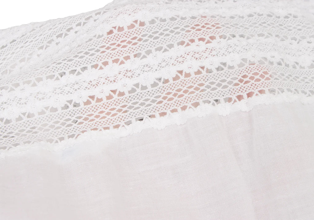 45rpm  45R JAPAN. White Lace Switching Cotton Camisole Top