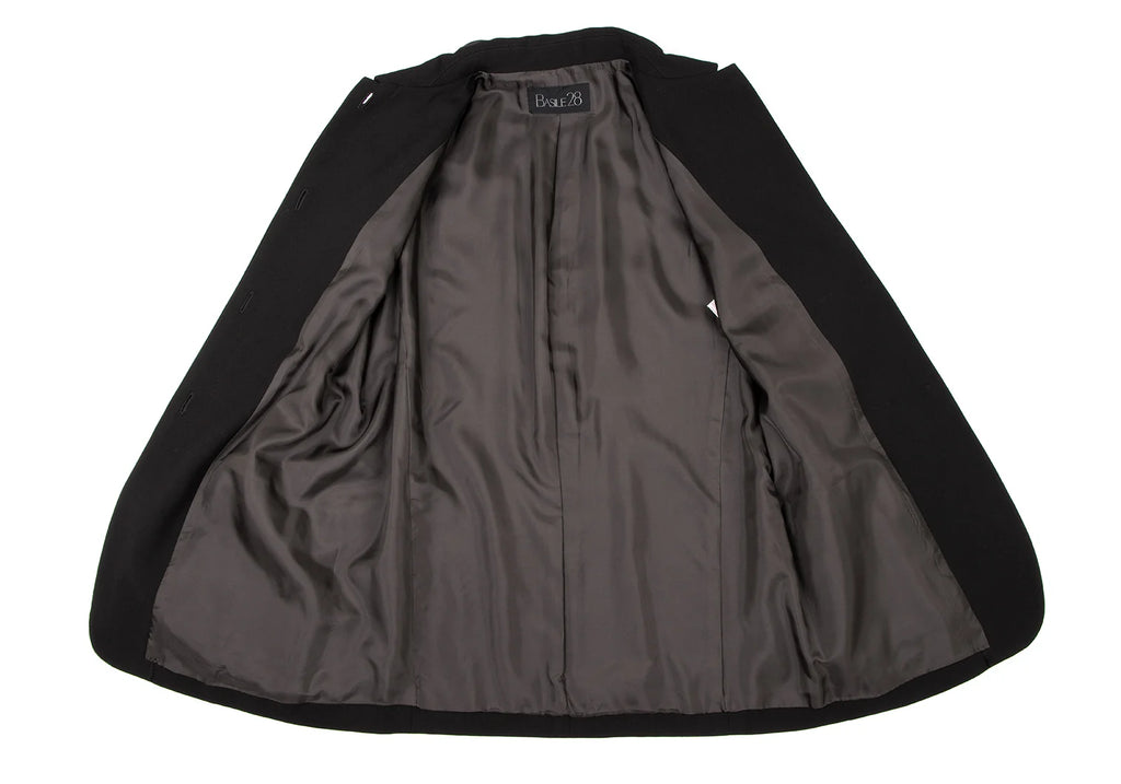 Max Mara BASILE 28 ITALY. Black Wool / Poly Jacket